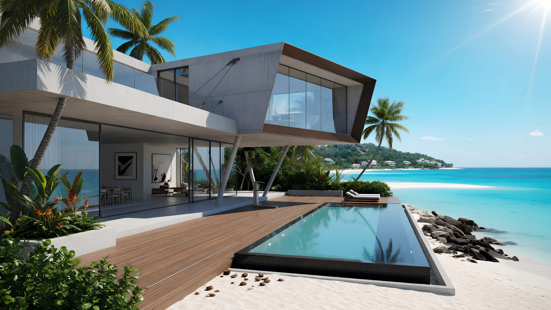 Villa Azura beachfront