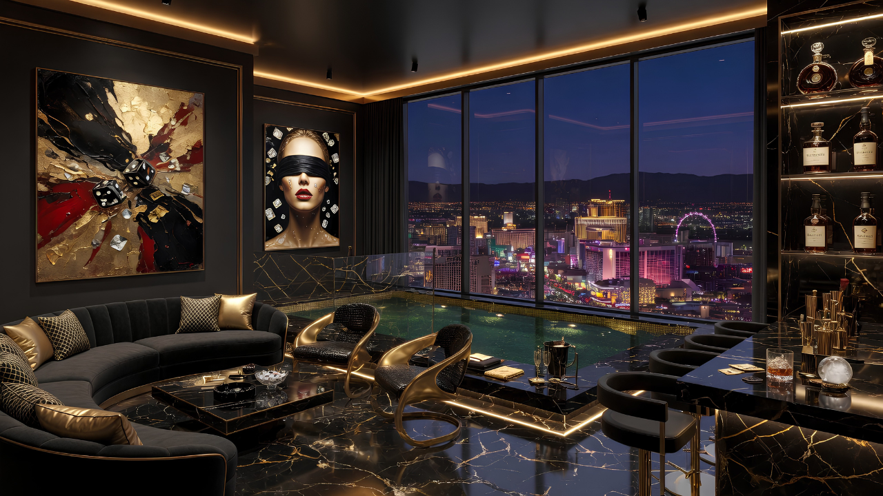Aurum Casino night exterior